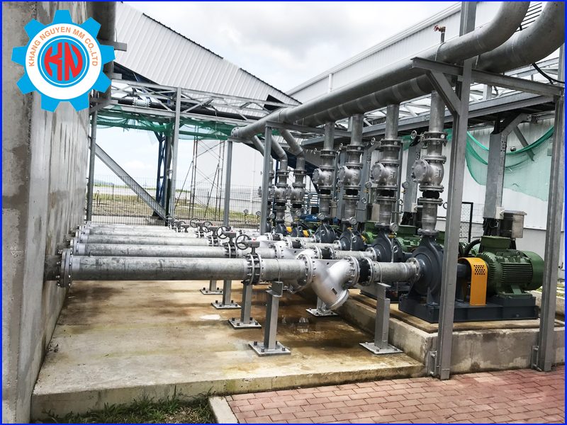 Thi công hệ thống ống làm mát (Cooling water)